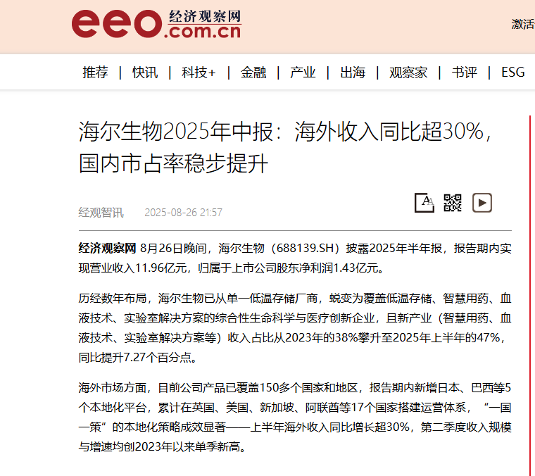 海爾生物醫(yī)療