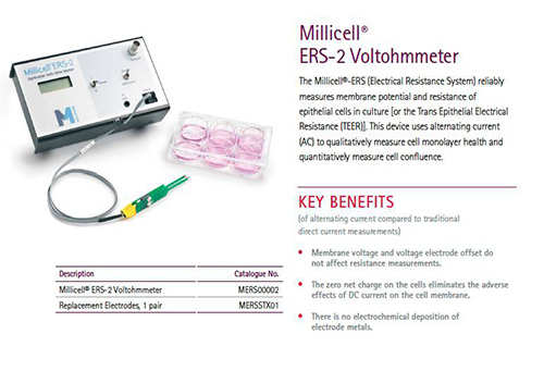 美國 Millipore Millicell ERS-2細(xì)胞電阻儀